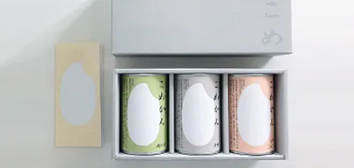 こめかん3缶入りのギフトボックス