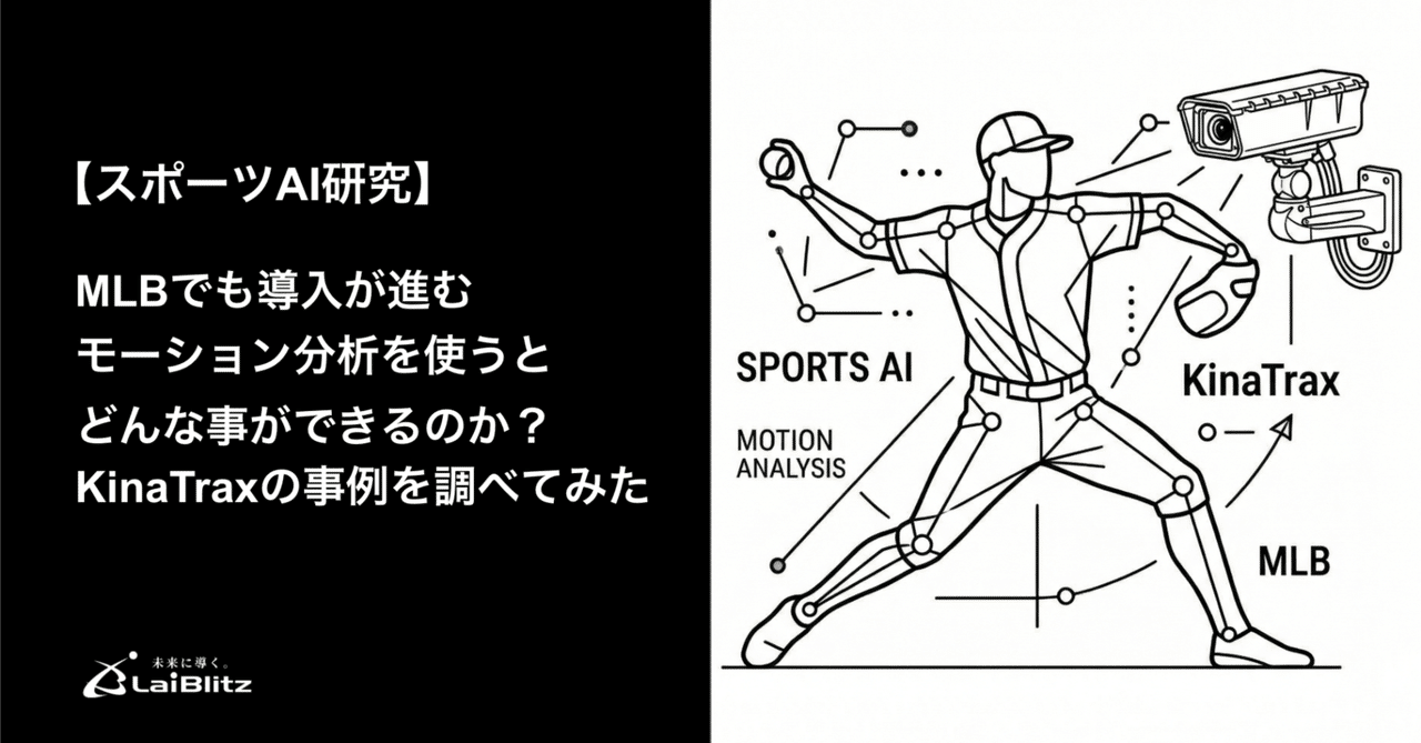MLBのモーション分析「KinaTrax」でできること｜スポーツAI研究